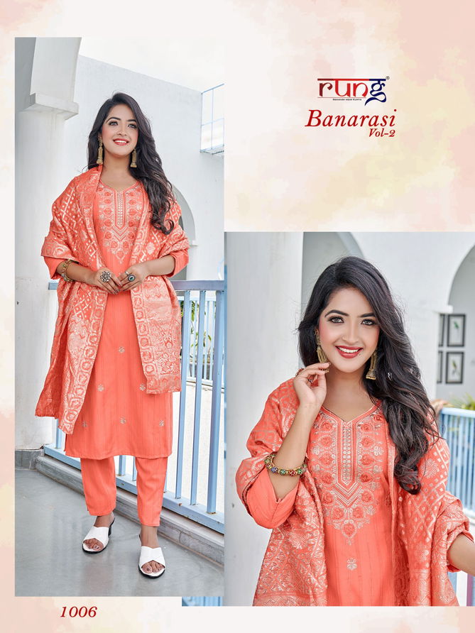 Banarasi Vol 2 By Rung Readymade Suits Catalog